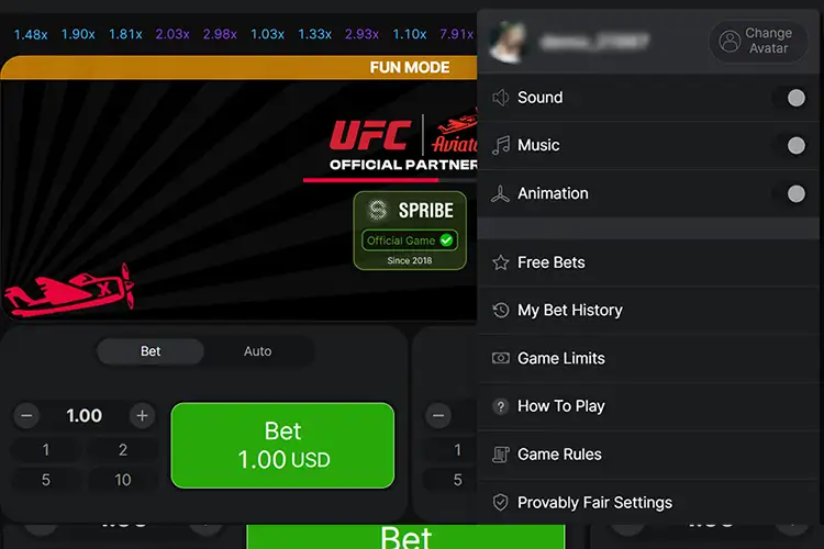Aviator demo mode features in the UK